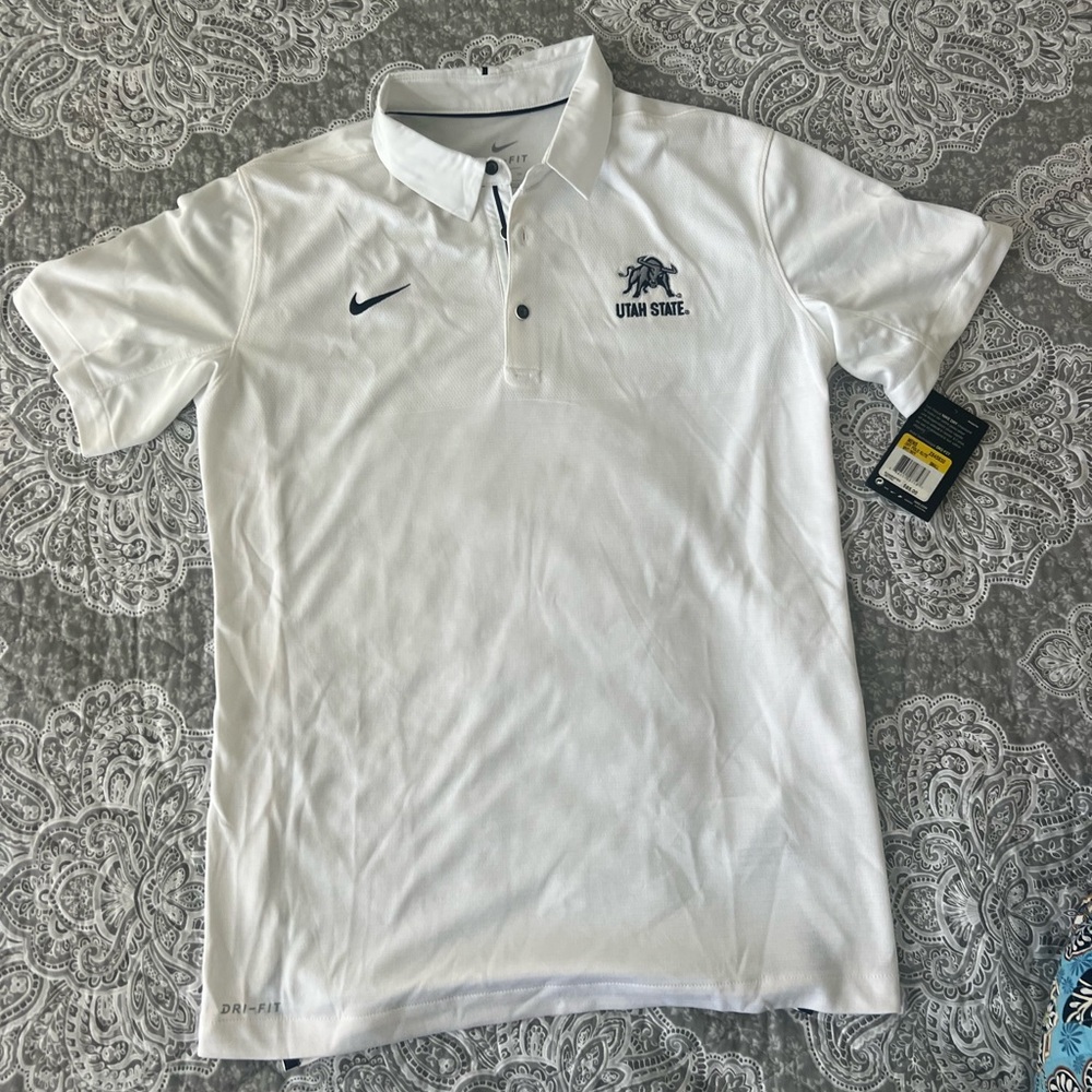 Nike Elite Utah State Aggies Polo NWT Sz Small